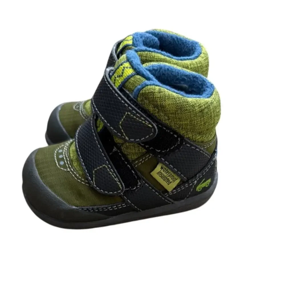 See Kai Run Atlas Insulated Waterproof Boots Baby Toddler Size 4 Green